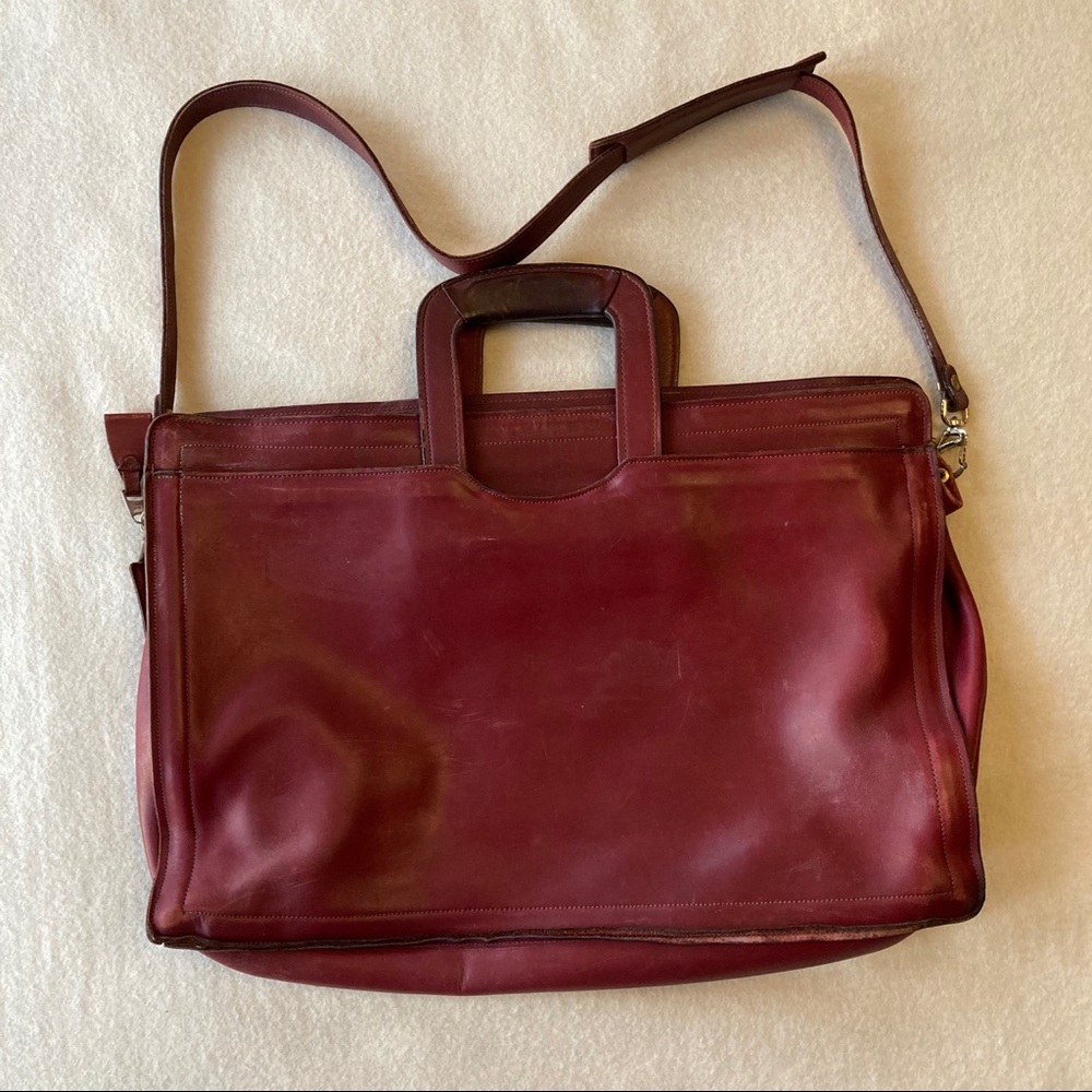 Vintage C & C Leather Attache Briefcase